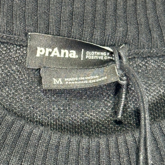 NWT - PRANA Women's Sun Fall Sweater black grey - medium - Picture 7 of 8